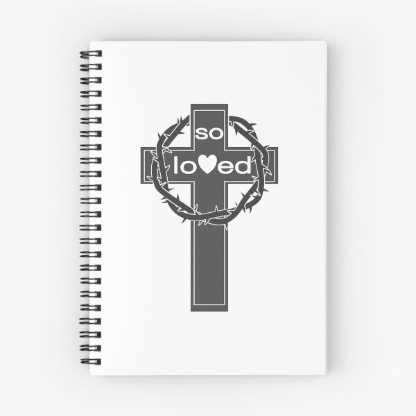 Item preview, Christian Design - So Loved - with Cross and Crown of Thorns designed and sold by simplydesignart.