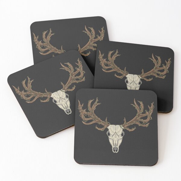 Item preview, Stag skull designed and sold by Purplepugprints.