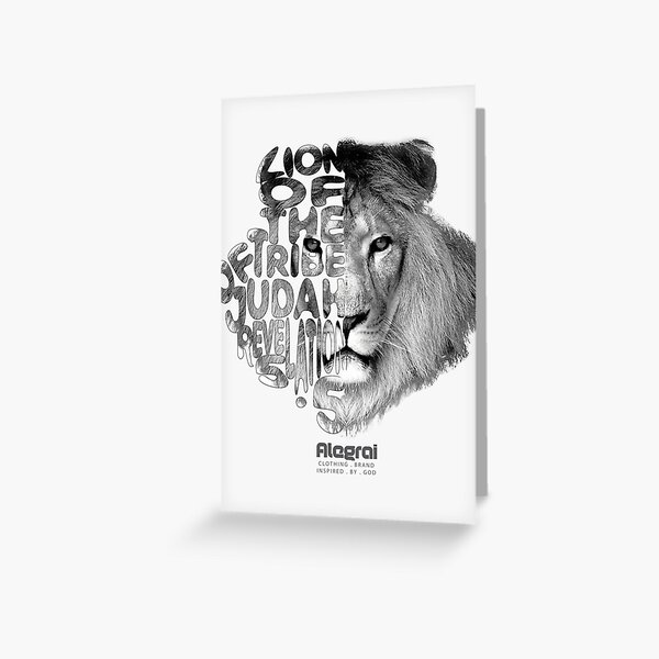 Tarjetas de felicitación «León de la tribu de Judá - Apocalipsis  |  Regalo perfecto» de tashiwaka | Redbubble