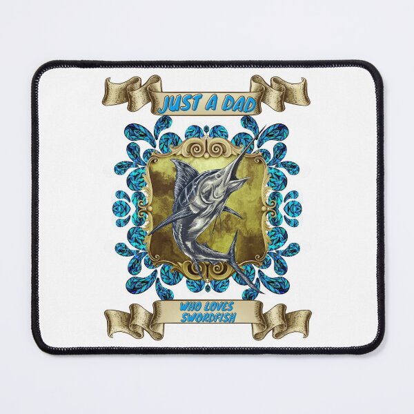 Item preview, Just a dad who loves swordfish - Colorful compositions, art and animals, funny drawings designed and sold by AdvanceDesign.