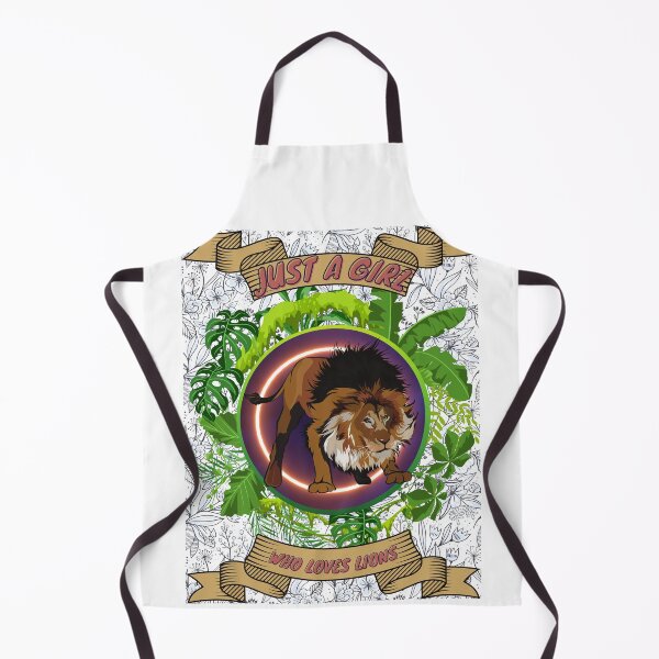 Item preview, Just a girl who loves lions - Colorful compositions, art and animals, funny drawings designed and sold by AdvanceDesign.