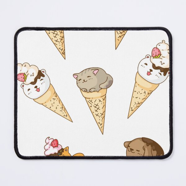 Item preview, Cute Kawaii Bunny Ice-cream Cone Sticker Set designed and sold by YuviMK.