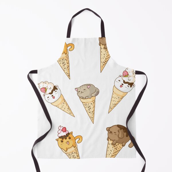 Item preview, Cute Kawaii Bunny Ice-cream Cone Sticker Set designed and sold by YuviMK.
