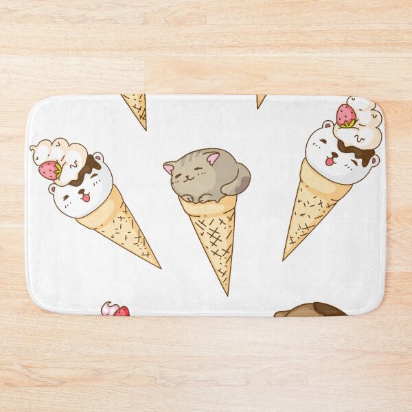 Item preview, Cute Kawaii Bunny Ice-cream Cone Sticker Set designed and sold by YuviMK.