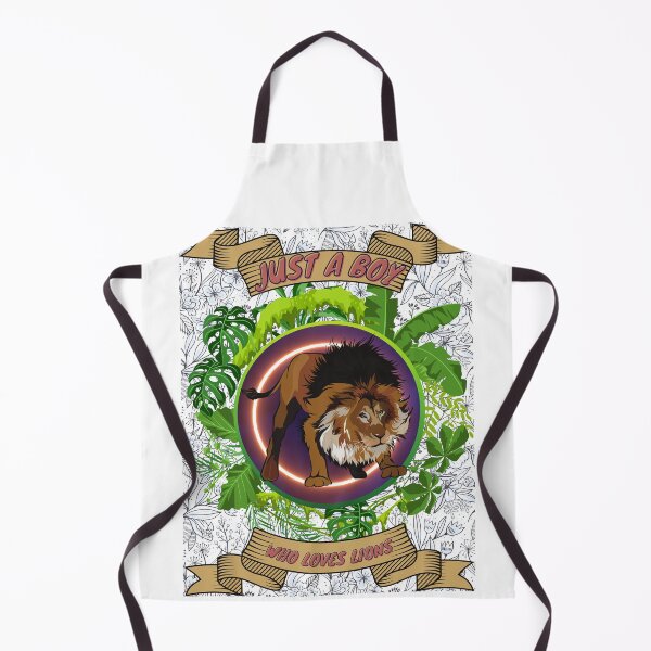 Item preview, Just a boy who loves lions - Colorful compositions, art and animals, funny drawings designed and sold by AdvanceDesign.