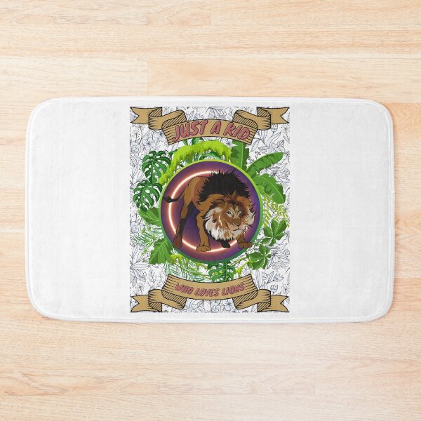 Item preview, Just a kid who loves lions - Colorful compositions, art and animals, funny drawings designed and sold by AdvanceDesign.