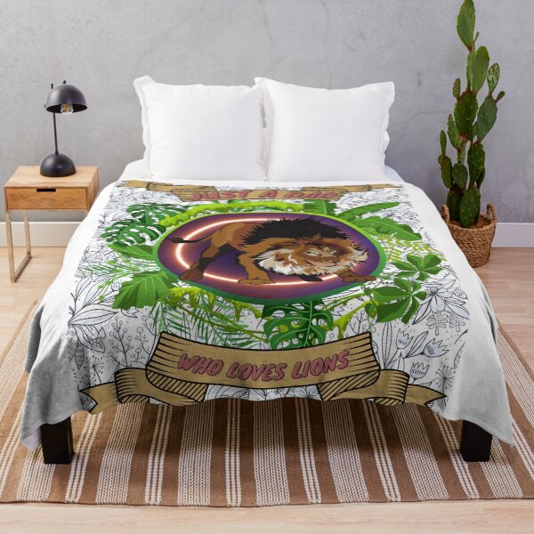 Item preview, Just a dad who loves lions - Colorful compositions, art and animals, funny drawings designed and sold by AdvanceDesign.