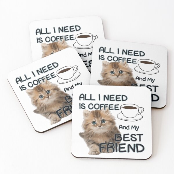 Item preview, Coffee & Friendship-Kitten designed and sold by designbyjodyb.