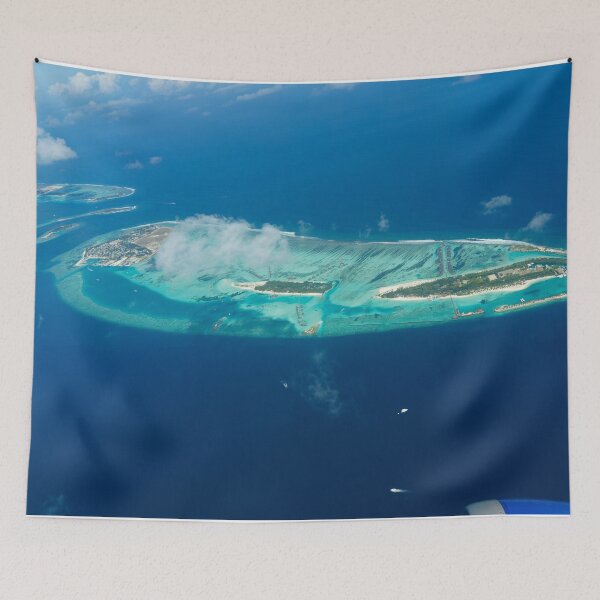 Item preview, Aerial view of Maldives from airplane window, Modern art, Wall art, Print, Modern personalised gifts, custom printed gifts. Photographic Print. designed and sold by CameraDesign.