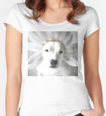 Pittie Flower Women's Fitted Scoop T-Shirt