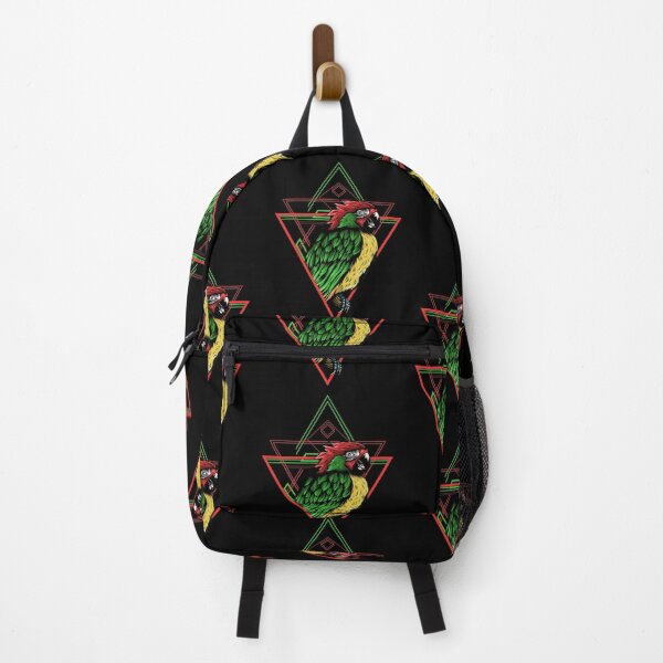 Item preview, Geometric Green Macaw Colorful Parrot designed and sold by Zurickdesigns.