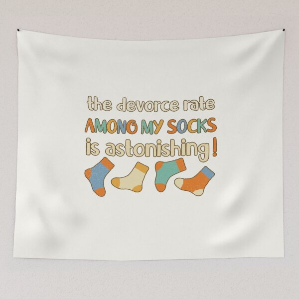 Item preview, Socks Divorce Rate designed and sold by GrimButterfly.