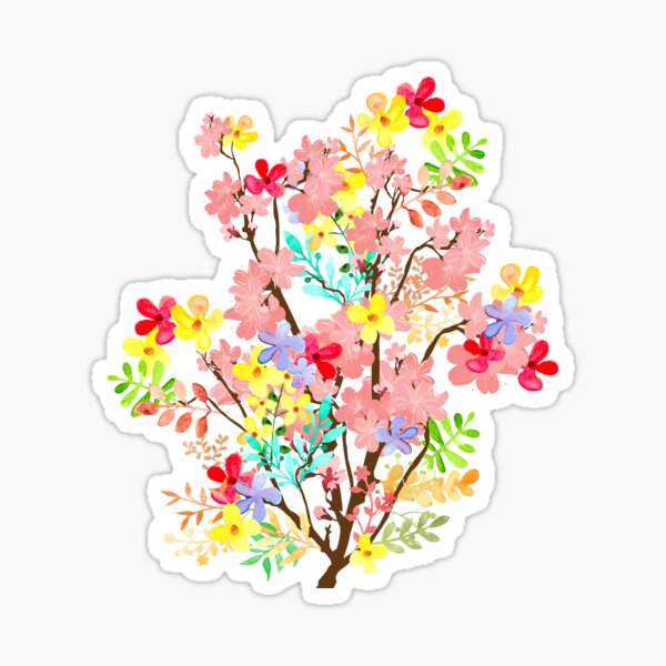 Floral Sticker