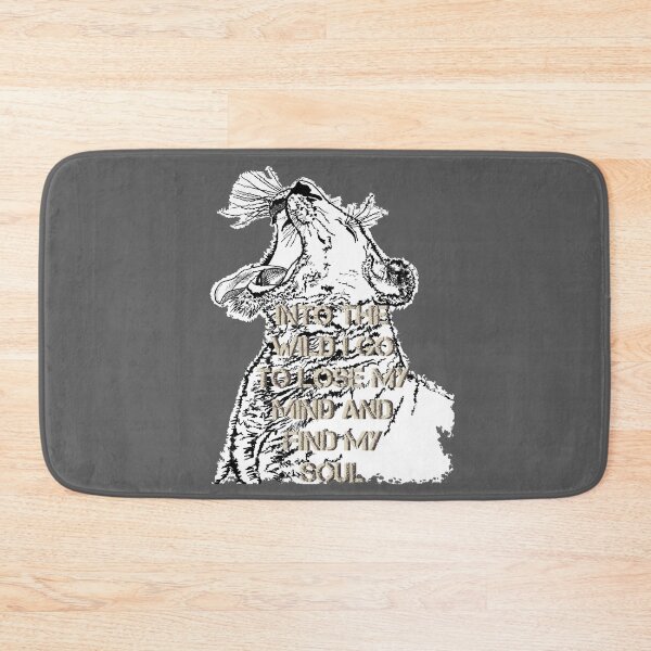 Item preview, Lioness, Into the wild I go to lose my mind and find my soul, Line art quote designed and sold by DebbieJoyArt.
