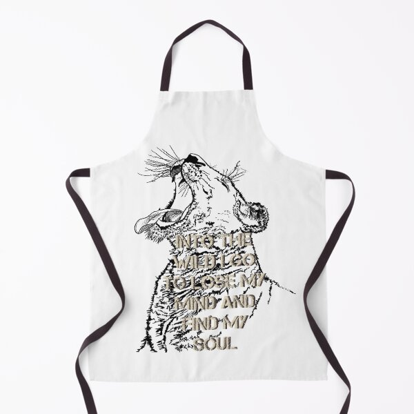 Item preview, Lioness, Into the wild I go to lose my mind and find my soul, Line art quote designed and sold by DebbieJoyArt.