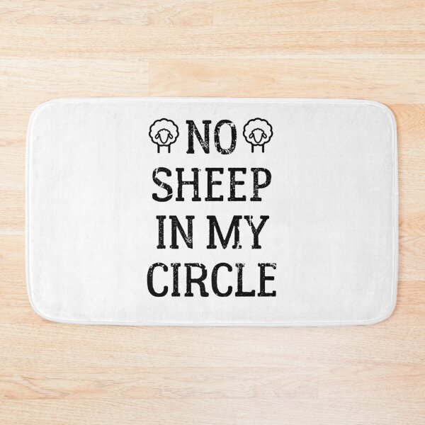 Item preview, No Sheep In My Circle Funny Quote Vintage Retro designed and sold by zedesigner-.