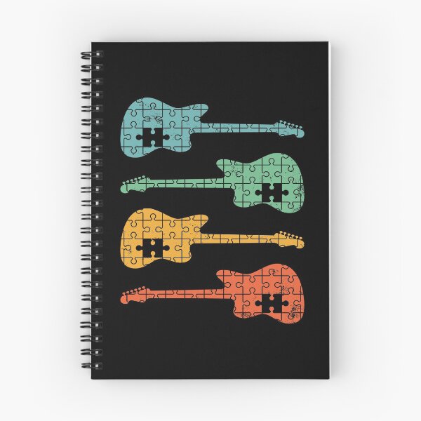 Item preview, Offset Style Electric Guitar Puzzle Cool Retro Colors designed and sold by nightsworthy.