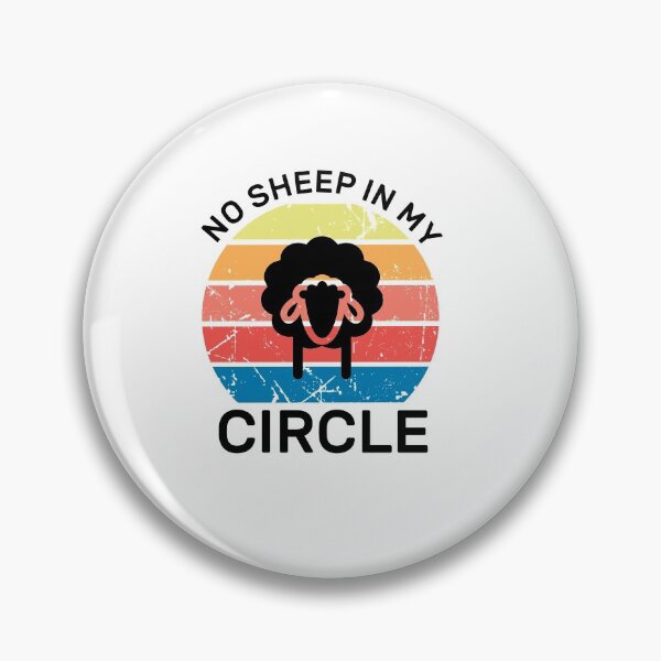 Item preview,  No Sheep In My Circle Funny Quote Vintage Retro designed and sold by zedesigner-.