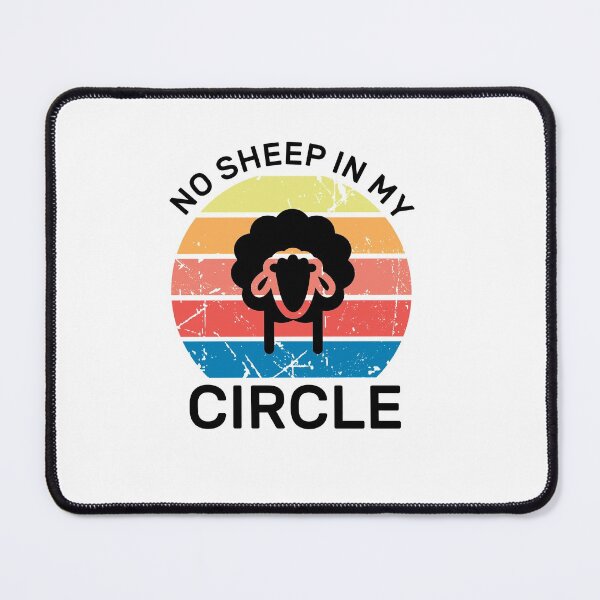 Item preview,  No Sheep In My Circle Funny Quote Vintage Retro designed and sold by zedesigner-.