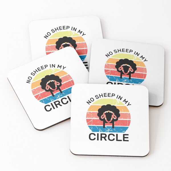 Item preview,  No Sheep In My Circle Funny Quote Vintage Retro designed and sold by zedesigner-.