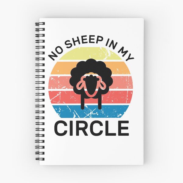 Item preview,  No Sheep In My Circle Funny Quote Vintage Retro designed and sold by zedesigner-.