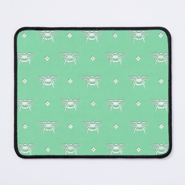 Item preview, Bee Stamped Motif on Spearmint designed and sold by The Wellington Boot.