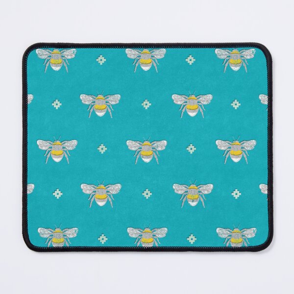 Item preview, Bumblebee Stamp on Pool Blue designed and sold by The Wellington Boot.