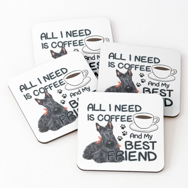 Item preview, Coffee & Friendship-Scottie designed and sold by designbyjodyb.