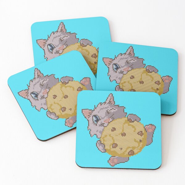 Item preview, Cookie Kitten Nom Nom - Pixelised Edition designed and sold by key-creations.