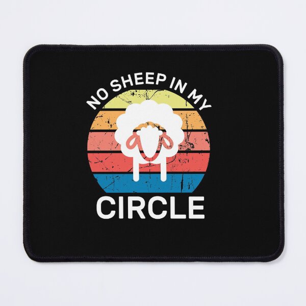 Item preview, No Sheep In My Circle Funny Quote Vintage Retro designed and sold by zedesigner-.