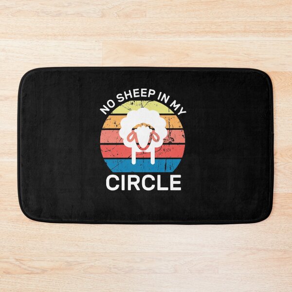 Item preview, No Sheep In My Circle Funny Quote Vintage Retro designed and sold by zedesigner-.