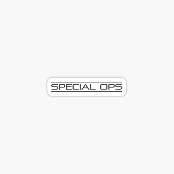 SPECIAL OPS (S.O) Sticker