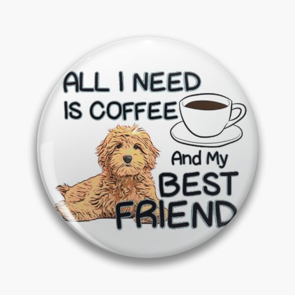 Item preview, Coffee & Friendship-Labradoodle  designed and sold by designbyjodyb.
