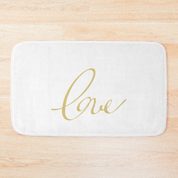 Item preview, Love Golden Script on White designed and sold by OneLook.