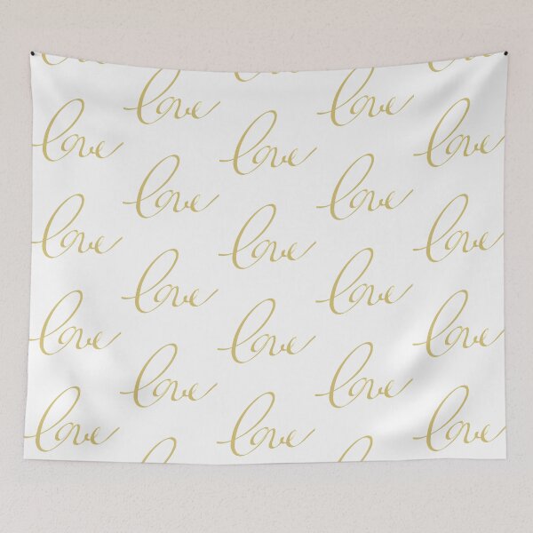 Item preview, Love Golden Script on White designed and sold by OneLook.