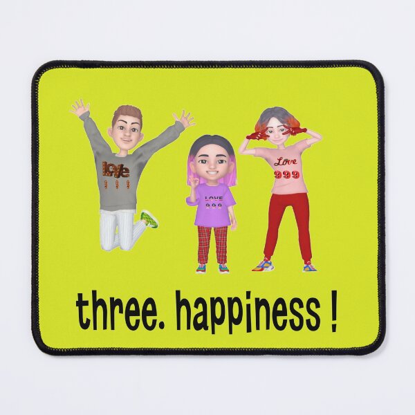 Item preview, three. Happiness! Love makes a happy family designed and sold by mostheristore.