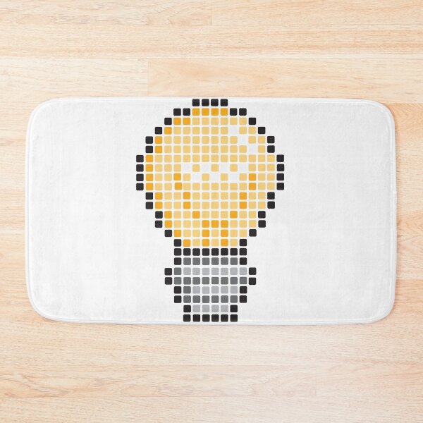 Item preview, Pixel lightbulb designed and sold by jhojho.