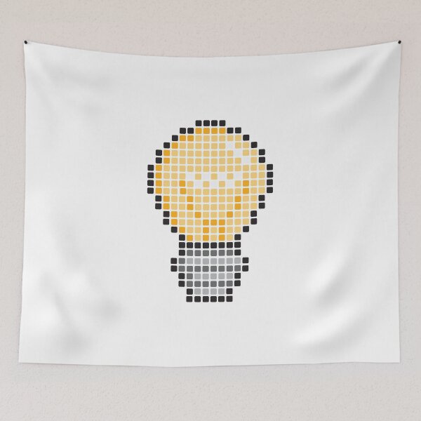 Item preview, Pixel lightbulb designed and sold by jhojho.