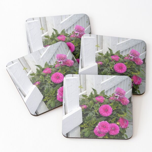 Item preview, Fence Corner with Pink designed and sold by Kathleen Brant.