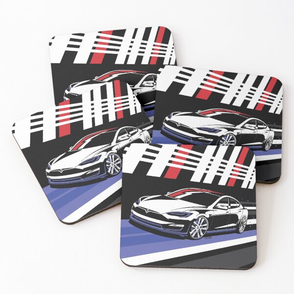 Item preview, Tesla Model S Plaid Original Fan Art serial number: TMS001BNWB designed and sold by valrusc.
