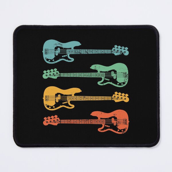 Item preview, P-Style Bass Guitar Cool Retro Colors designed and sold by nightsworthy.