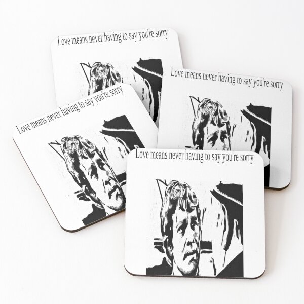 Item preview, "Love means never having to say you"re sorry" Movie Quote Set designed and sold by masteriven.