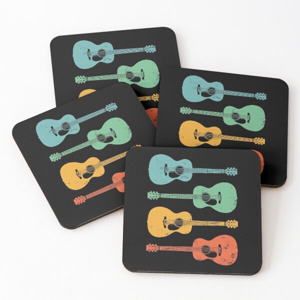 Item preview, Concert Acoustic Guitar Cool Retro Colors designed and sold by nightsworthy.