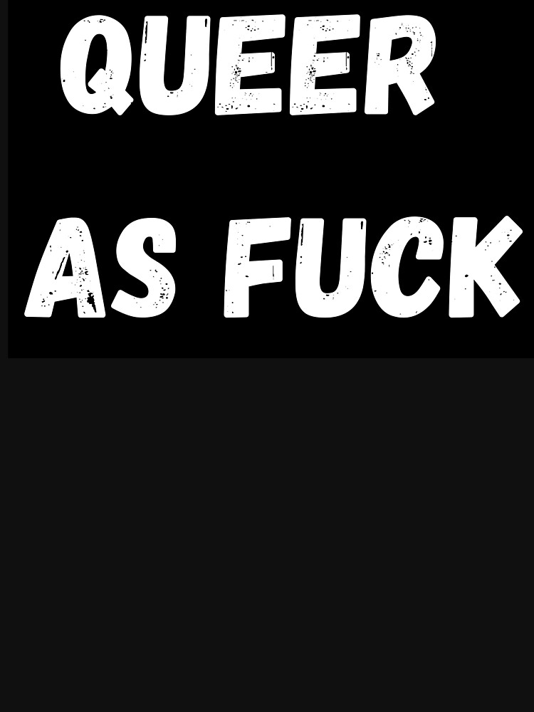 Aperçu 5 sur 5. Sweat à capuche léger avec l'œuvre Queer comme de la baise créée et vendue par QueerStuffs.