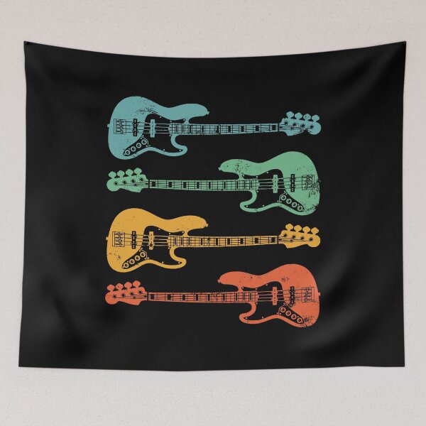 Item preview, J-Style Bass Guitar Cool Retro Colors designed and sold by nightsworthy.