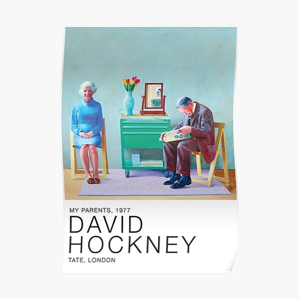 David Hockney - My Parents, 1977 Exhibition Poster