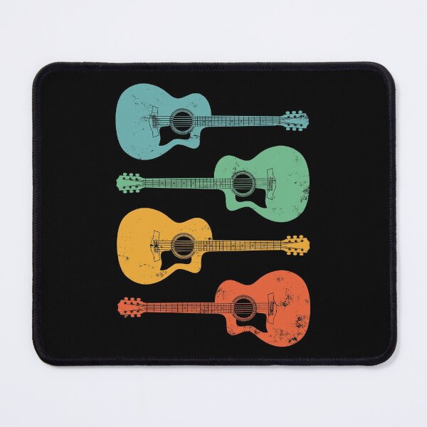 Item preview, Auditorium Acoustic Guitar Cool Retro Colors designed and sold by nightsworthy.