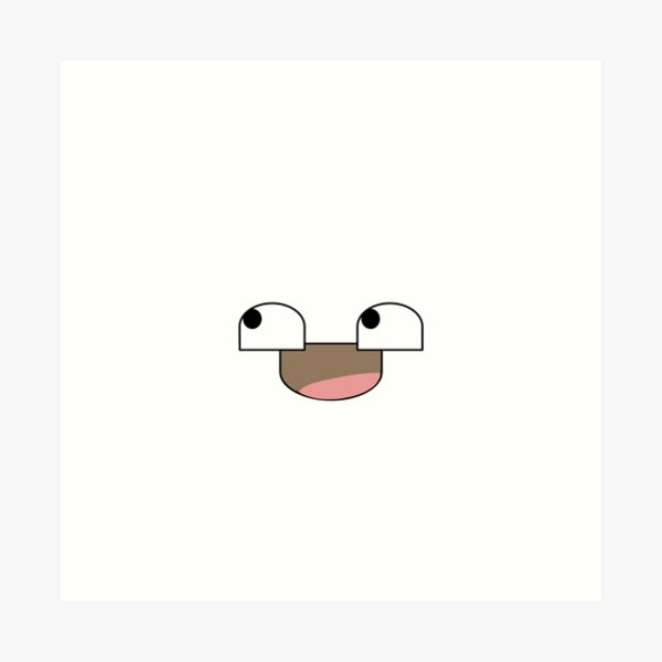 Blox Party Noob Head Face Smile | Art Print