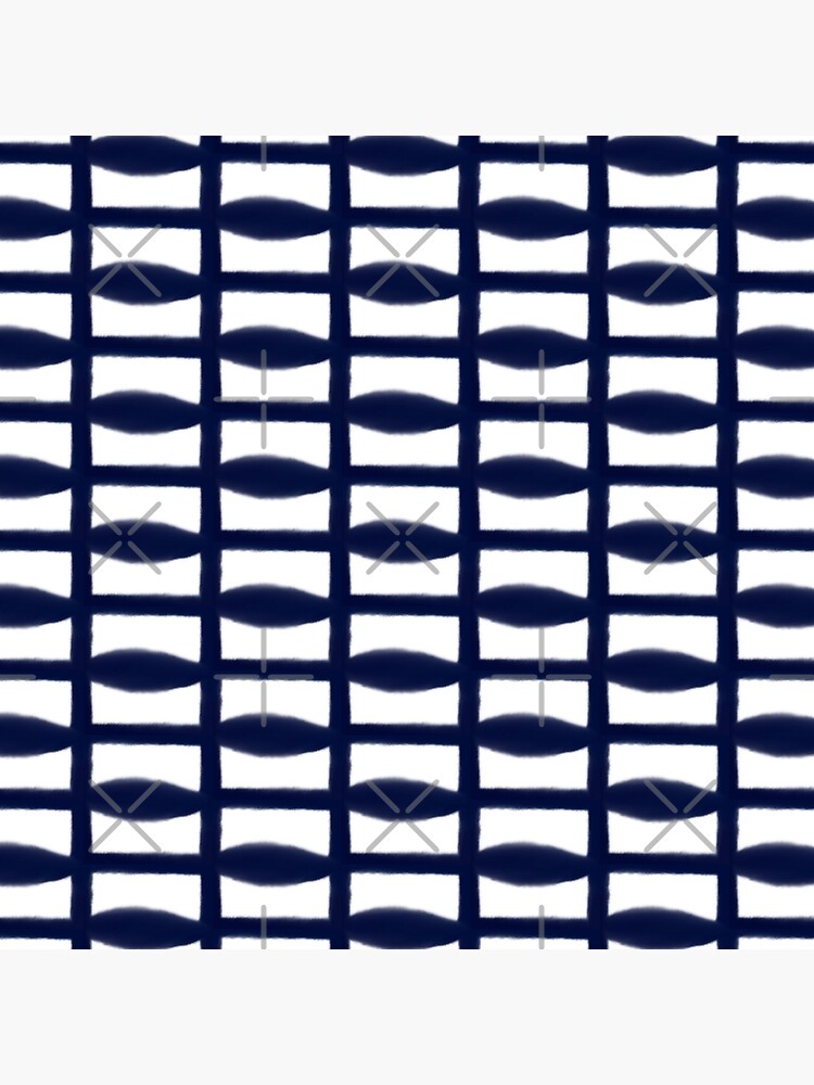 Shibori Blue Indigo | Tribal Geometric by koovox
