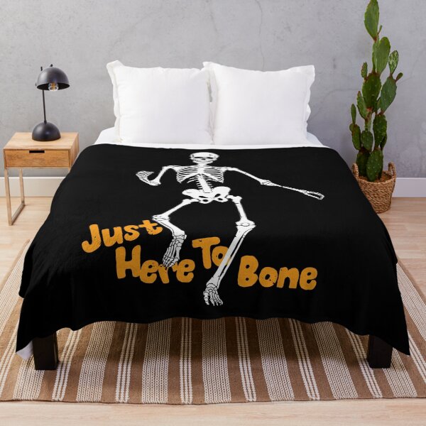 Item preview, Funny Halloween Skeleton Just Here To Bone designed and sold by Estrytee.